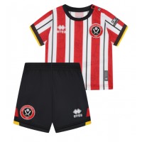 Fotballdrakt Barn Sheffield United Hjemmedraktsett 2024-25 Kortermet (+ Korte bukser)